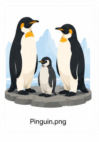 Brillenpinguin als Tierbeispiel der Werte-Landkarte
