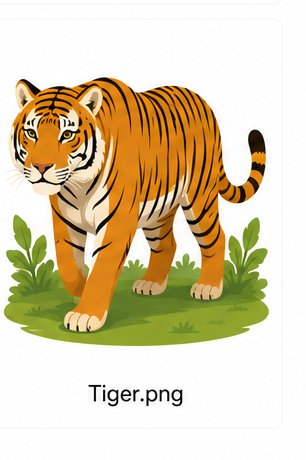 Sibirischer Tiger als Tierbeispiel der Werte-Landkarte
